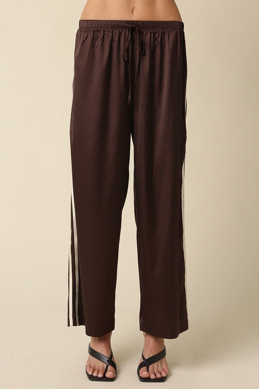 Maggie Satin Track Pants