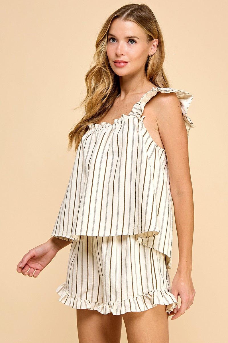 Motion Loungewear Striped Set