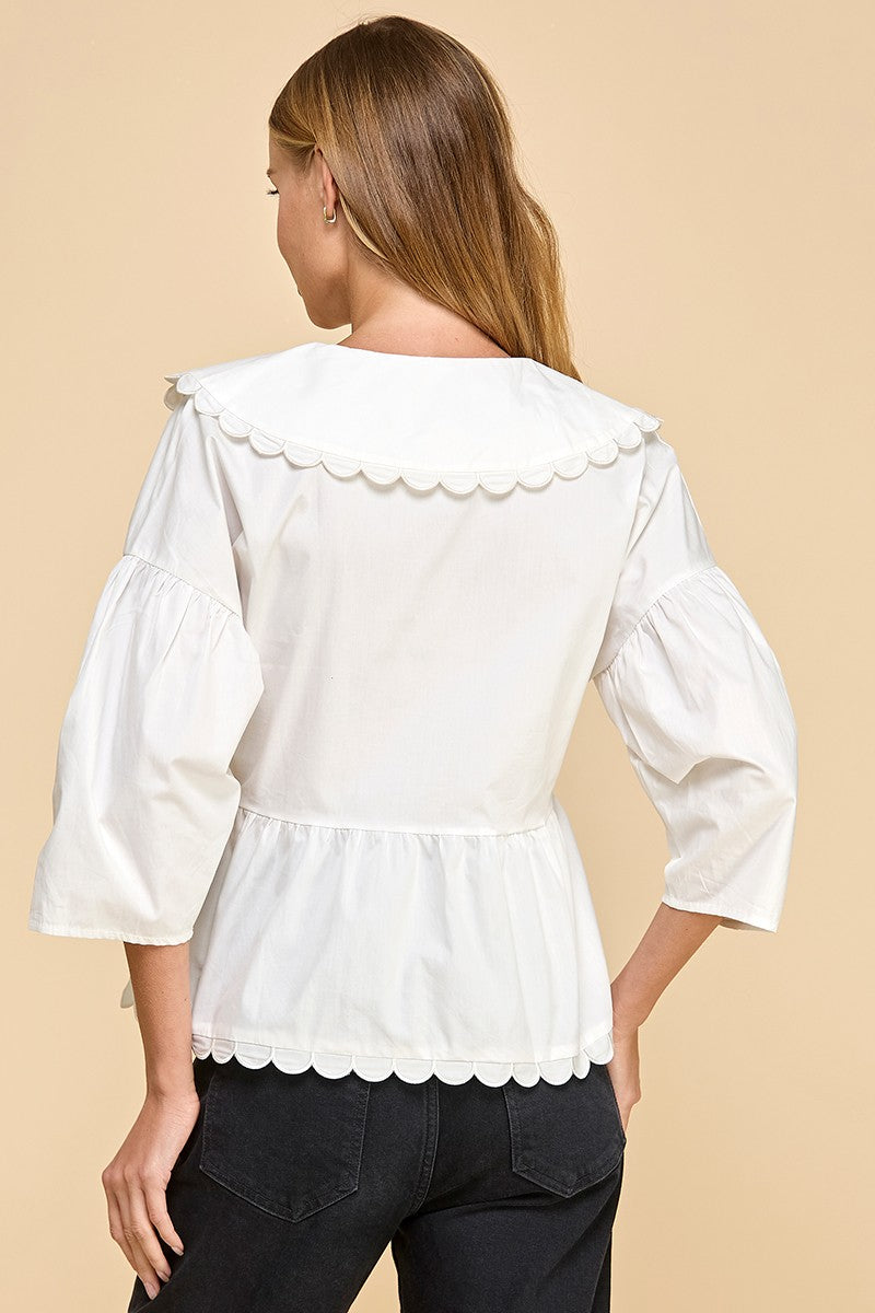 Peter Pan Collared Top