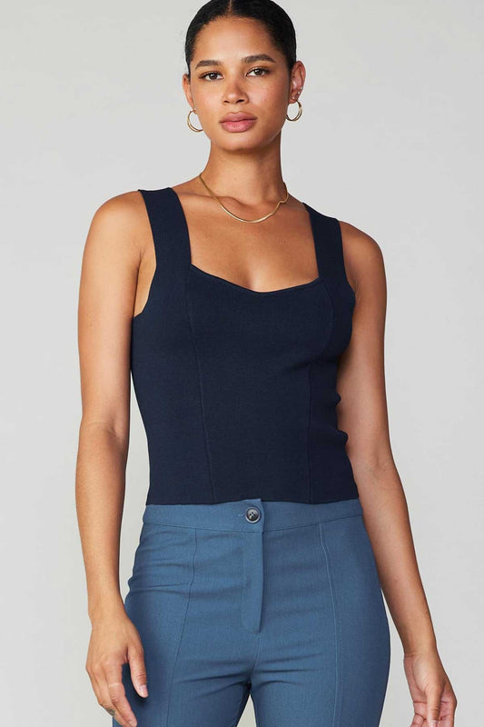 Sleeveless Sweater Tank Top